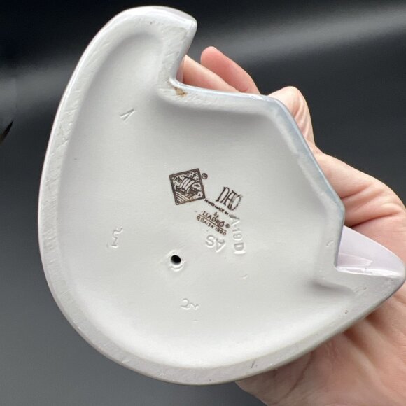 RARE Nao Lladro 1990 Love Dance Geisha w/ 2 Fans Figurine #1142 Rafael Lozano - Picture 7 of 13